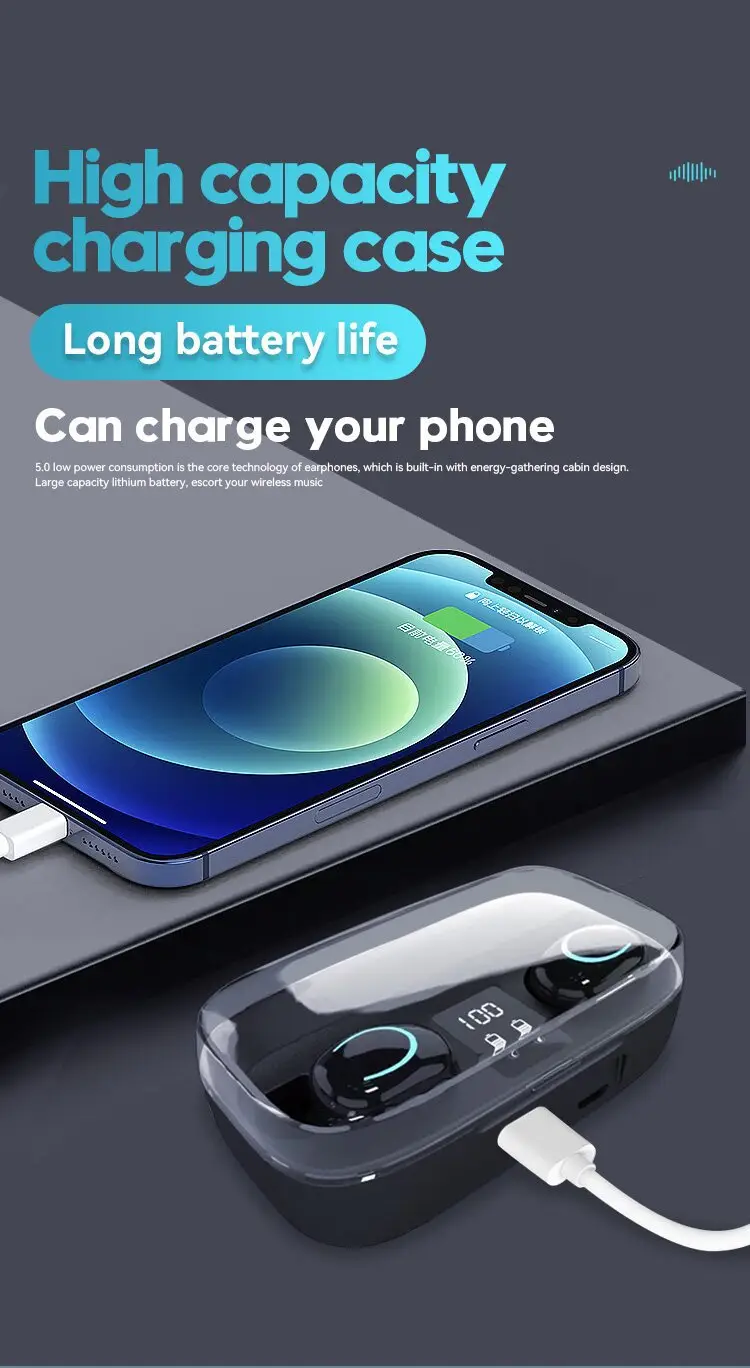 X10 Bluetooth Headset with Digital Display & Power Bank — feature 5