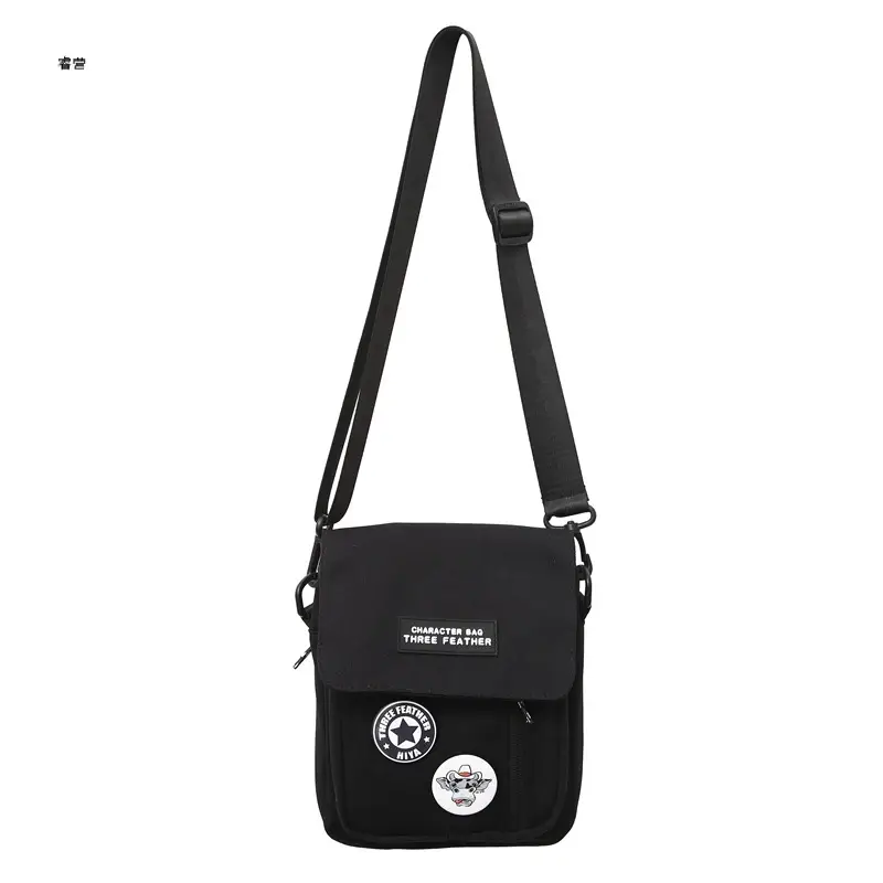 Men's Blue Messenger Bag with 3 Buttons - Image 9