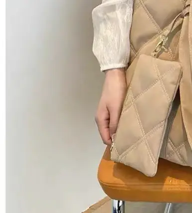 White Quilted Women's Shoulder Bag 2024 New