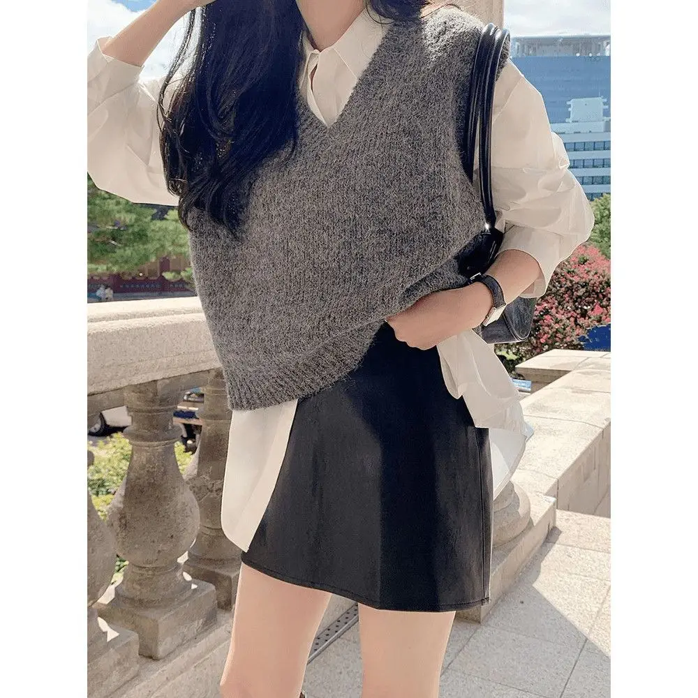 Women White Loose Slim French Shirt Summer — feature 7