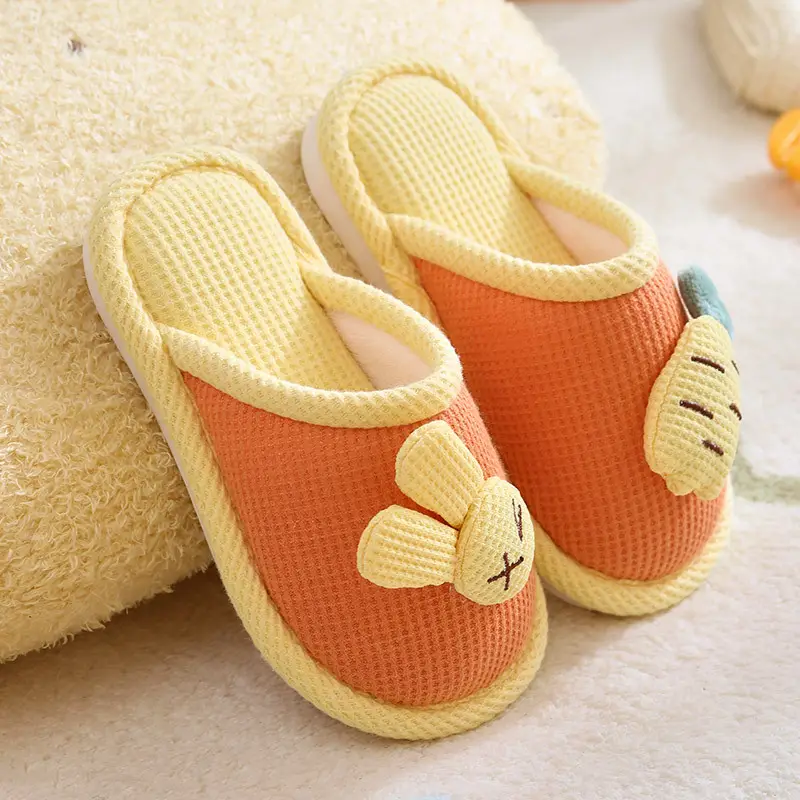 Winter New Cotton Slippers for Children, Wholesale Home Cotton Shoes for Babies, Boys' Warm Shoes, Non-Slip Girls' Plush Slippers