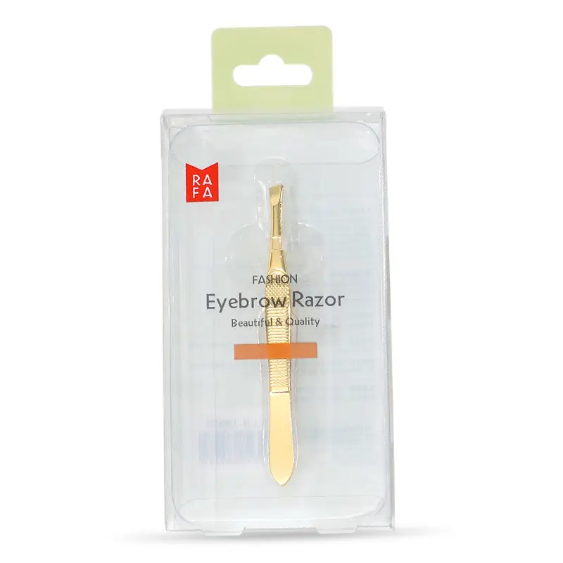 Golden Eyebrow Clip Oblique Forceps for Tight Hair