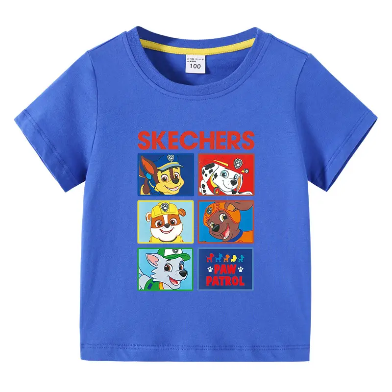 Kids Skechers Cartoon T-Shirt Grey Short Sleeve - Image 13