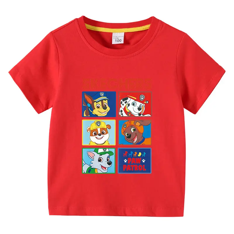 Kids Skechers Cartoon T-Shirt Grey Short Sleeve - Image 4