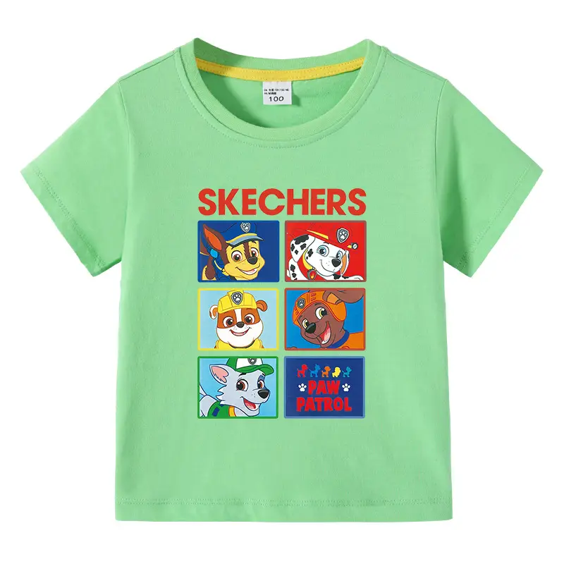 Kids Skechers Cartoon T-Shirt Grey Short Sleeve - Image 10