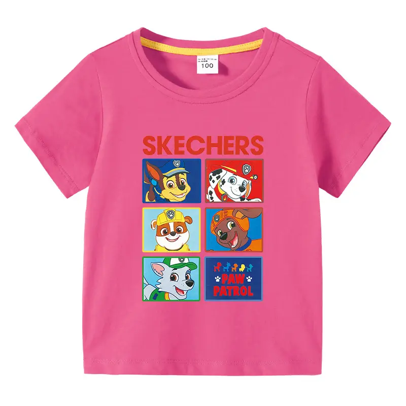 Kids Skechers Cartoon T-Shirt Grey Short Sleeve - Image 11