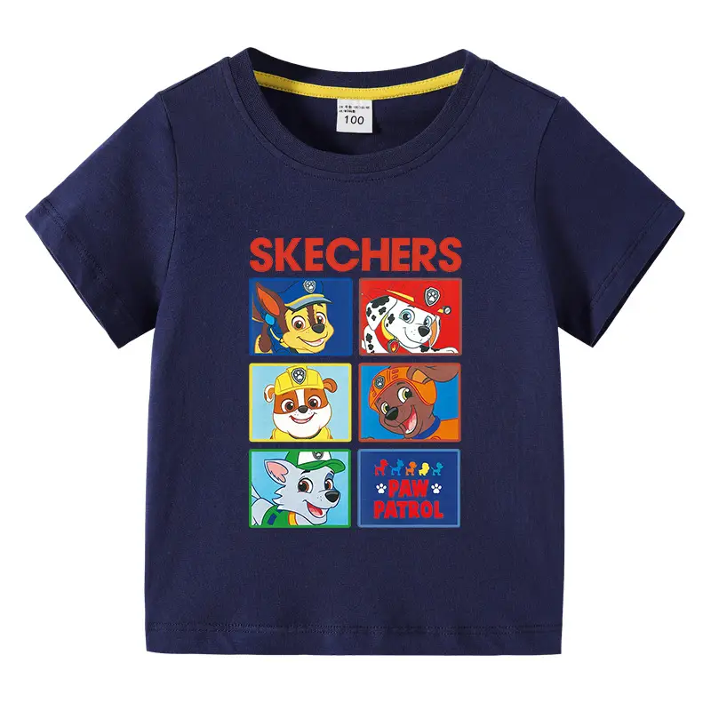 Kids Skechers Cartoon T-Shirt Grey Short Sleeve - Image 12