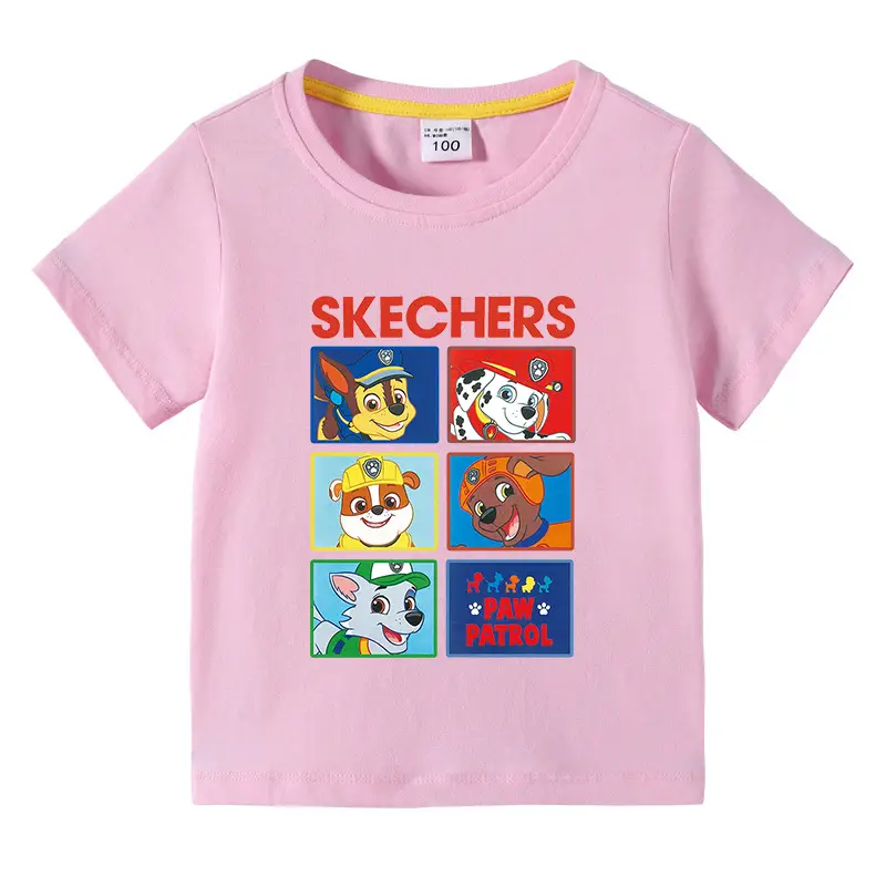 Kids Skechers Cartoon T-Shirt Grey Short Sleeve - Image 2