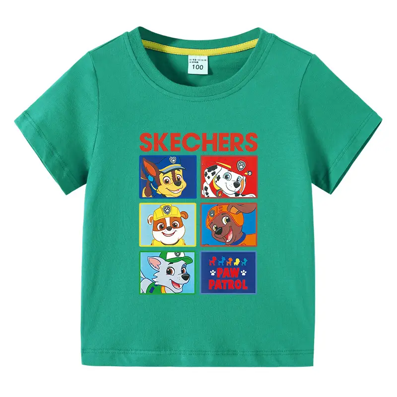 Kids Skechers Cartoon T-Shirt Grey Short Sleeve - Image 7