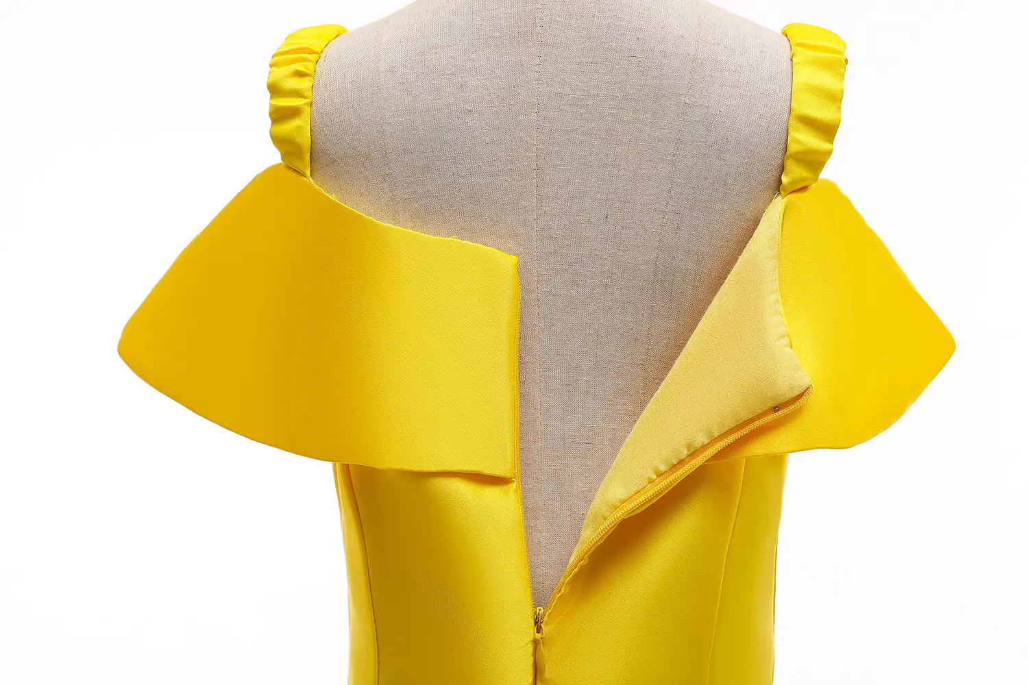Girls Birthday Dress Yellow Ruffled Skirted Party Gown — feature 15