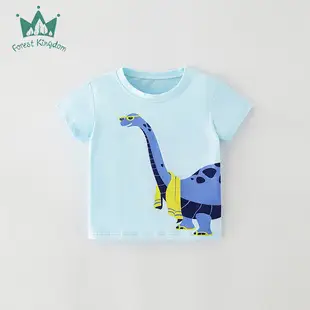 Summer Boys Rocket Print T-Shirt Light Blue — feature 14