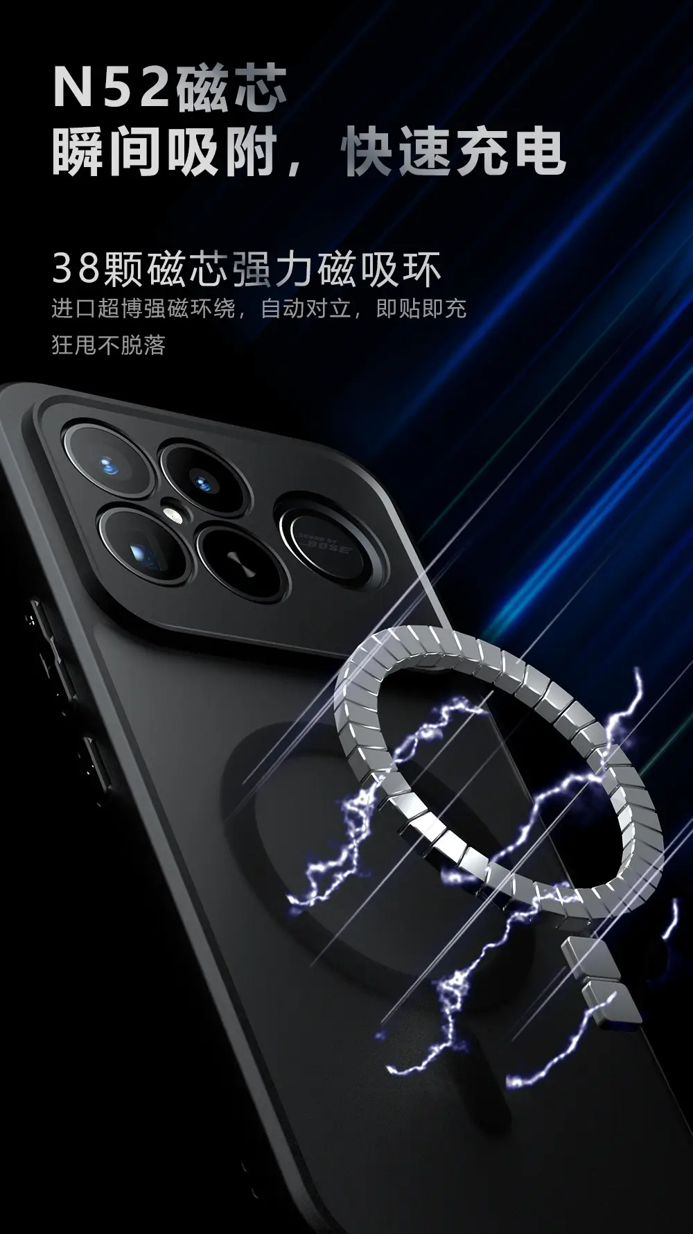Anti-Fall Magnetic Phone Case for Xiaomi Poco F8 Ultra — feature 2