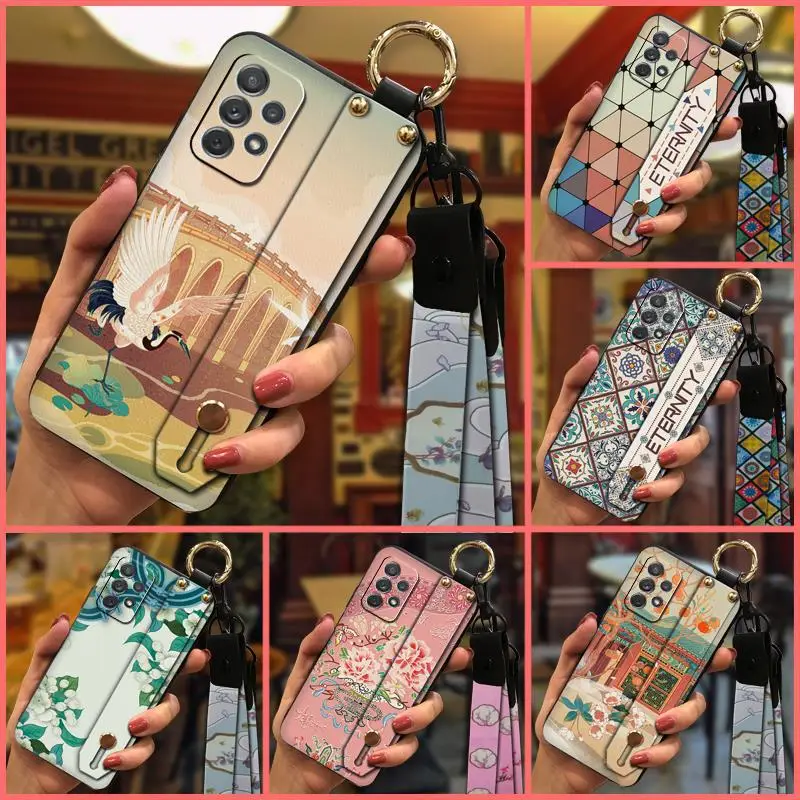 Chinese Style Protective Mobile Phone Case with Wrist Strap