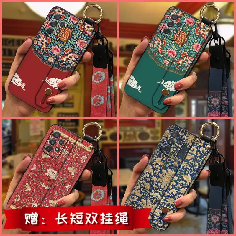 Chinese Style Protective Mobile Phone Case with Wrist Strap