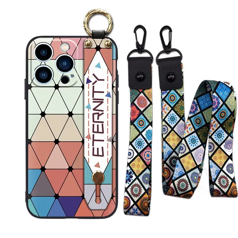 Chinese Style Protective Mobile Phone Case with Wrist Strap