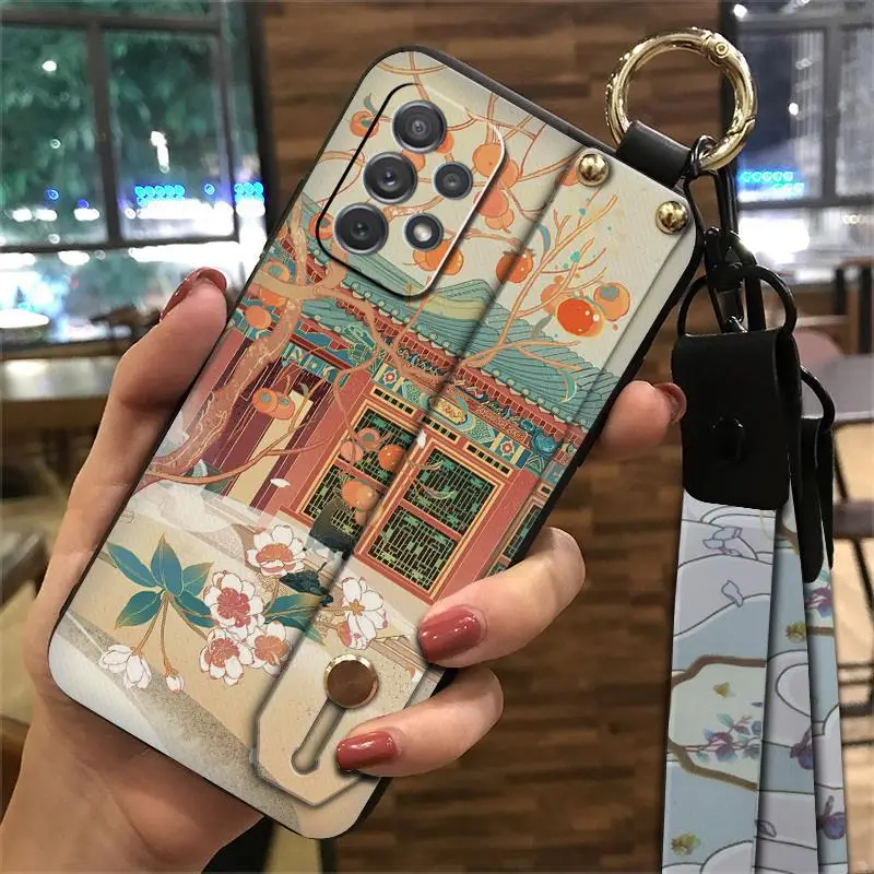 Chinese Style Protective Mobile Phone Case with Wrist Strap
