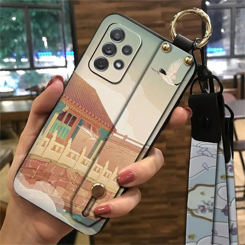 Chinese Style Protective Mobile Phone Case with Wrist Strap