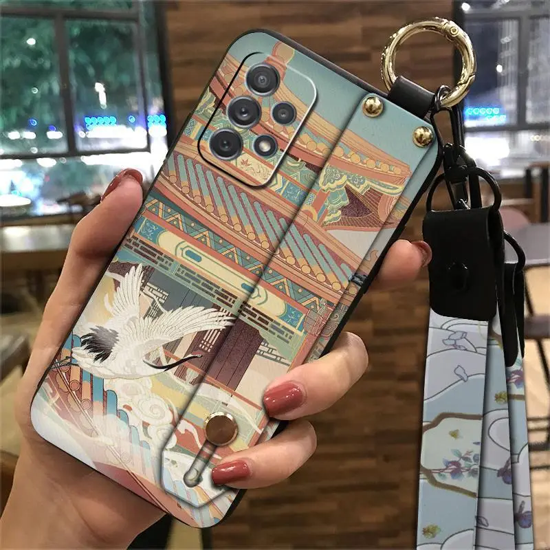 Chinese Style Protective Mobile Phone Case with Wrist Strap