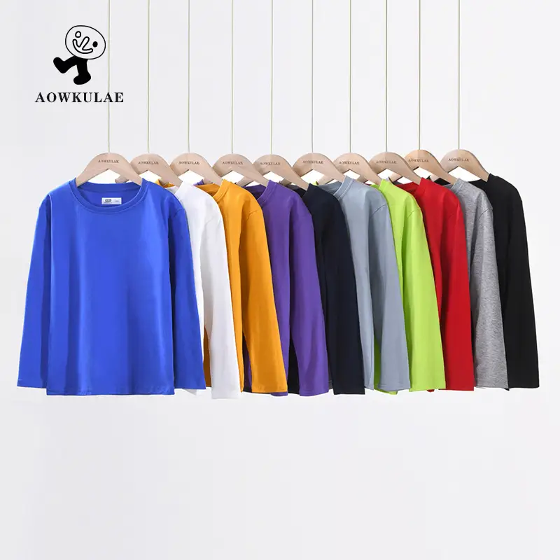 Children's Long Sleeve Cotton T-Shirt Black - Image 8
