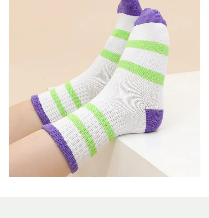 Children's Cotton Socks Spring Autumn Blue Green White — feature 23