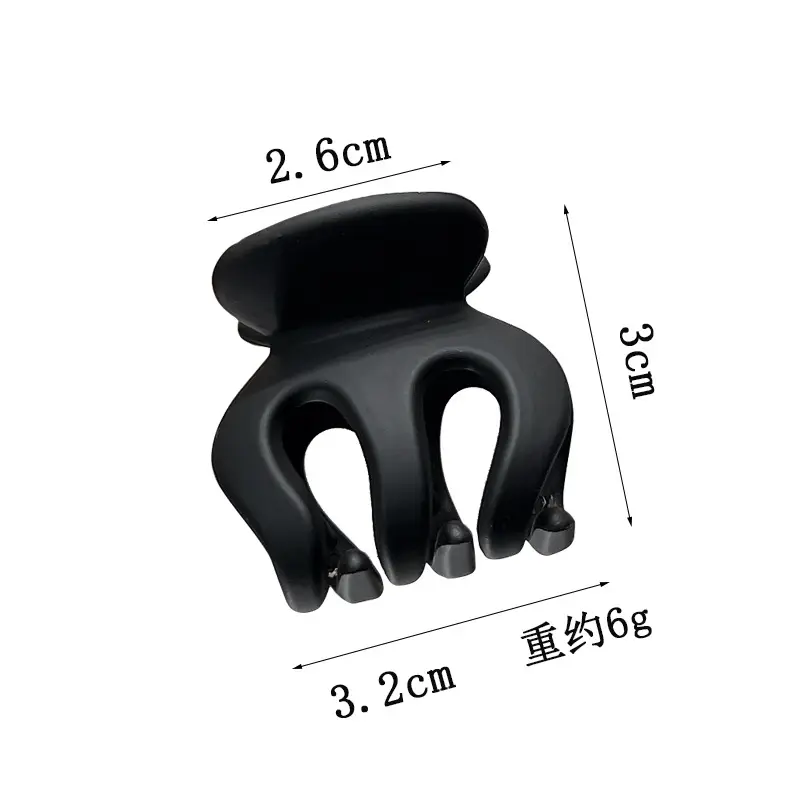 Black Shark Claw Hair Clip for Women Small — feature 1