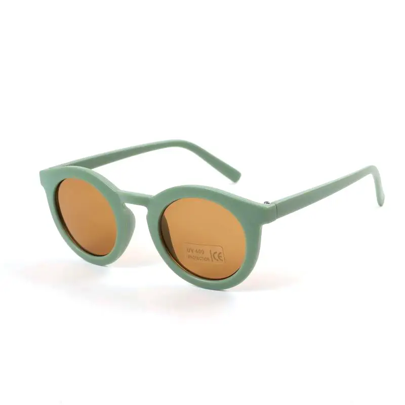 Kids Frosted Sunglasses Tea Lenses Anti-Ultraviolet