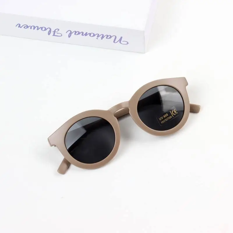 Kids Frosted Sunglasses Tea Lenses Anti-Ultraviolet