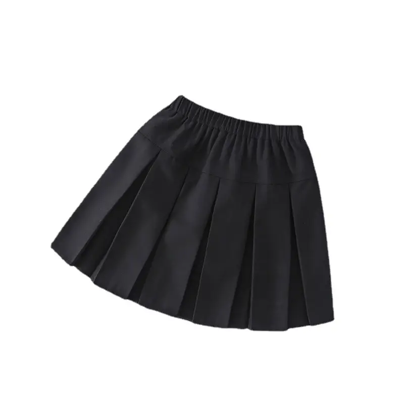 Red Pleated Skirt for Girls Primary School Casual Wear - Image 9