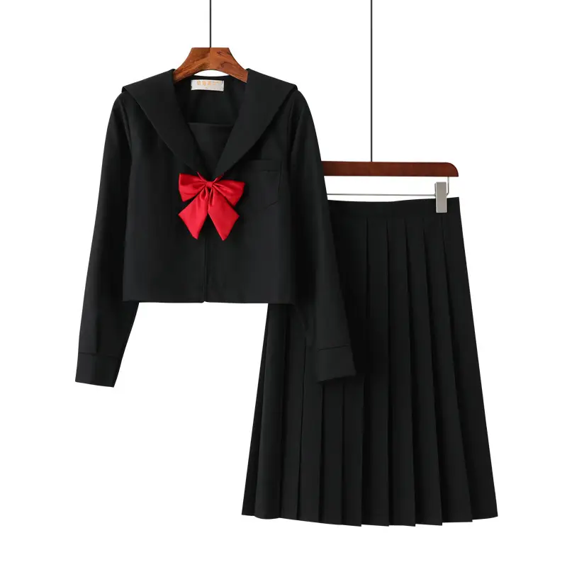 Japanese Sailor Shirt White Long Sleeve Sail Suit - Image 12