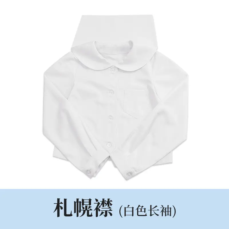 Japanese Sailor Shirt White Long Sleeve Sail Suit - Image 21