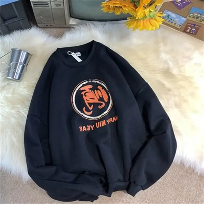Men Navy Blue Fleece Sweatshirt with "Tide" Logo — feature 4