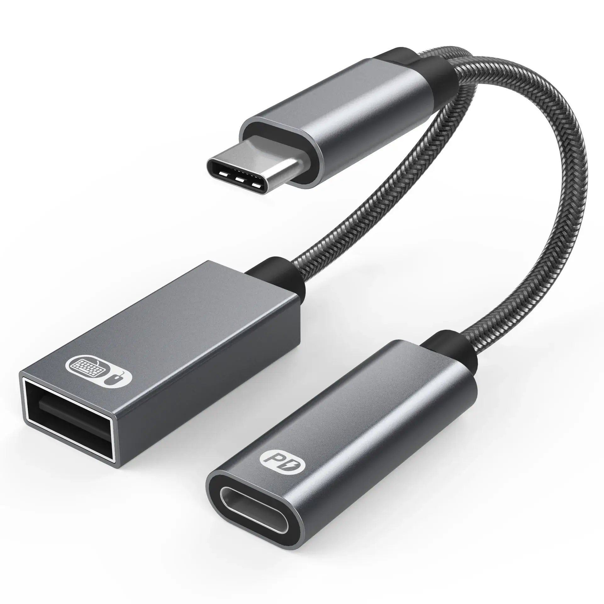 60W Fast Charging Type-C to USB Otg Adapter for Apple 16