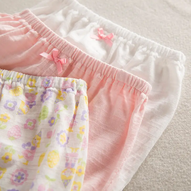 Summer Girl Leggings 3-Pack Cotton Ultra-Thin Breathable - Image 3