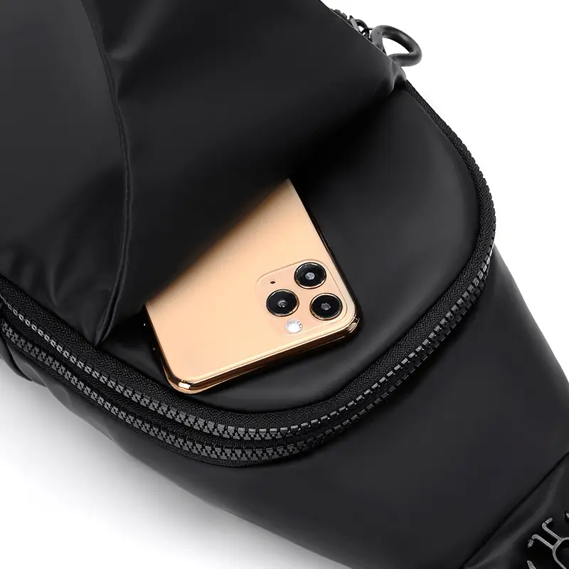 Men's Grey Shoulder Bag Large Capacity Fashion Trend - Image 8
