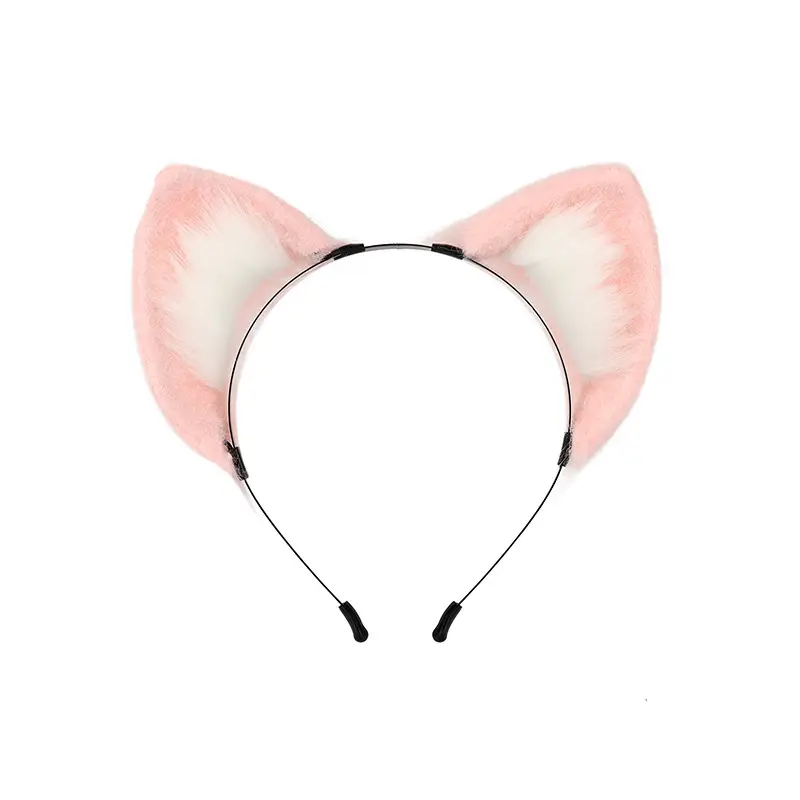 Pink Fox Tail Hairpin with Cat Ears & Fur Arm Accessories - Image 5