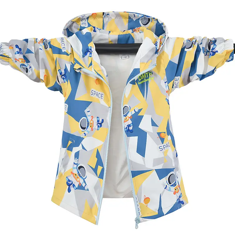 Boys' Blue Cartoon Coat 2025 Spring Casual Western Style - Image 12