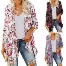 Women's Pink Short Sleeve Button Shirt Loose Fit — feature 23