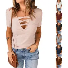 Women's Pink Short Sleeve Button Shirt Loose Fit — feature 3