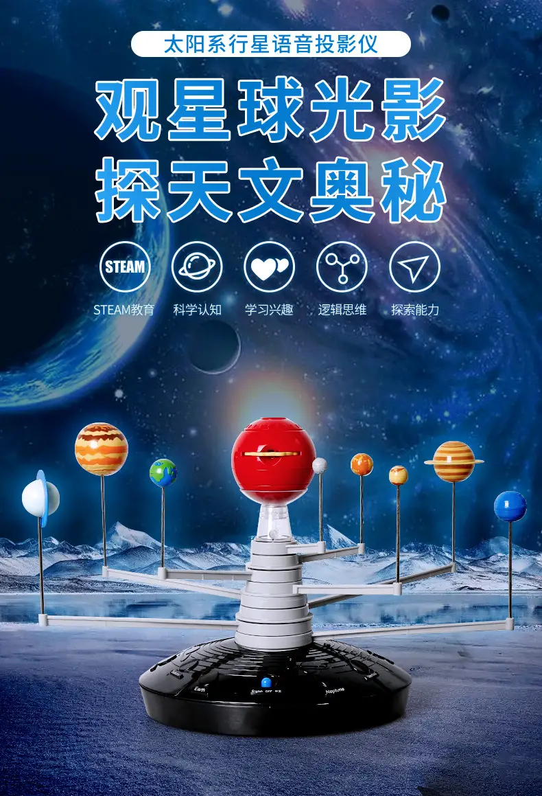 Solar System 3D Electric Toy for Kids Science Learning — feature 1