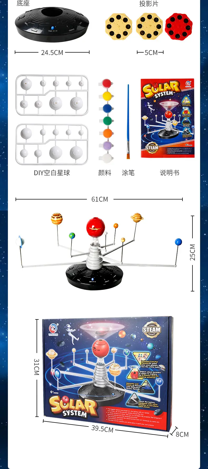 Solar System 3D Electric Toy for Kids Science Learning — feature 14