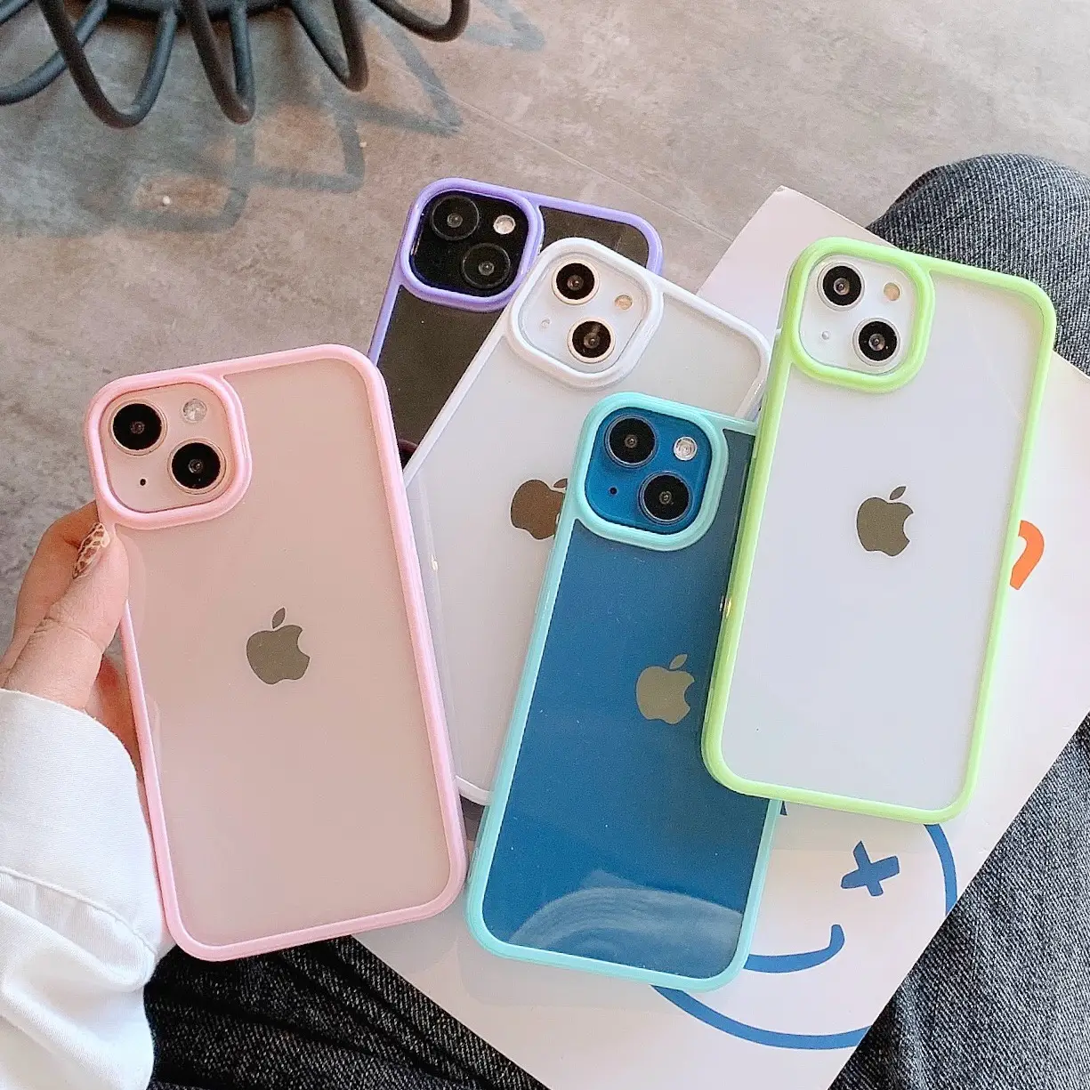 Apple 13Pro Mobile Case Acrylic Two Color Drop Resistant - Image 7