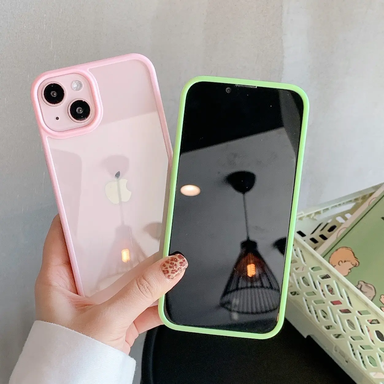 Apple 13Pro Mobile Case Acrylic Two Color Drop Resistant - Image 9