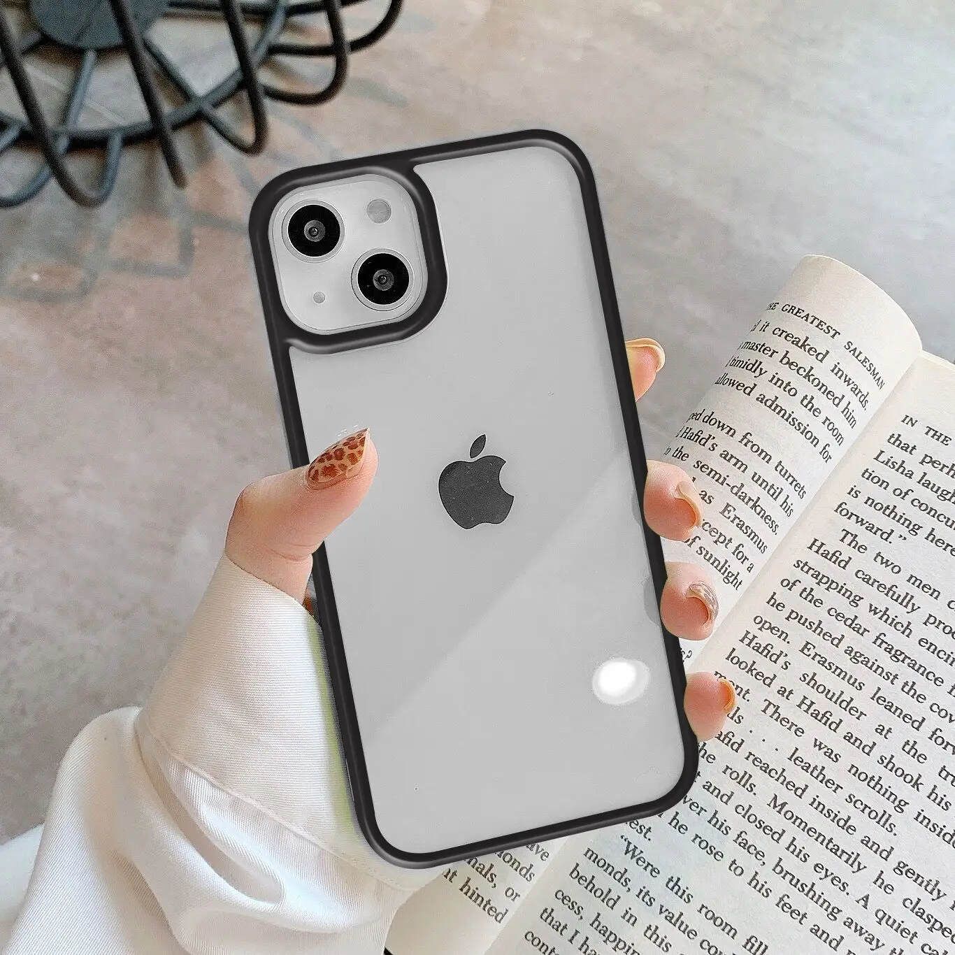 Apple 13Pro Mobile Case Acrylic Two Color Drop Resistant - Image 4