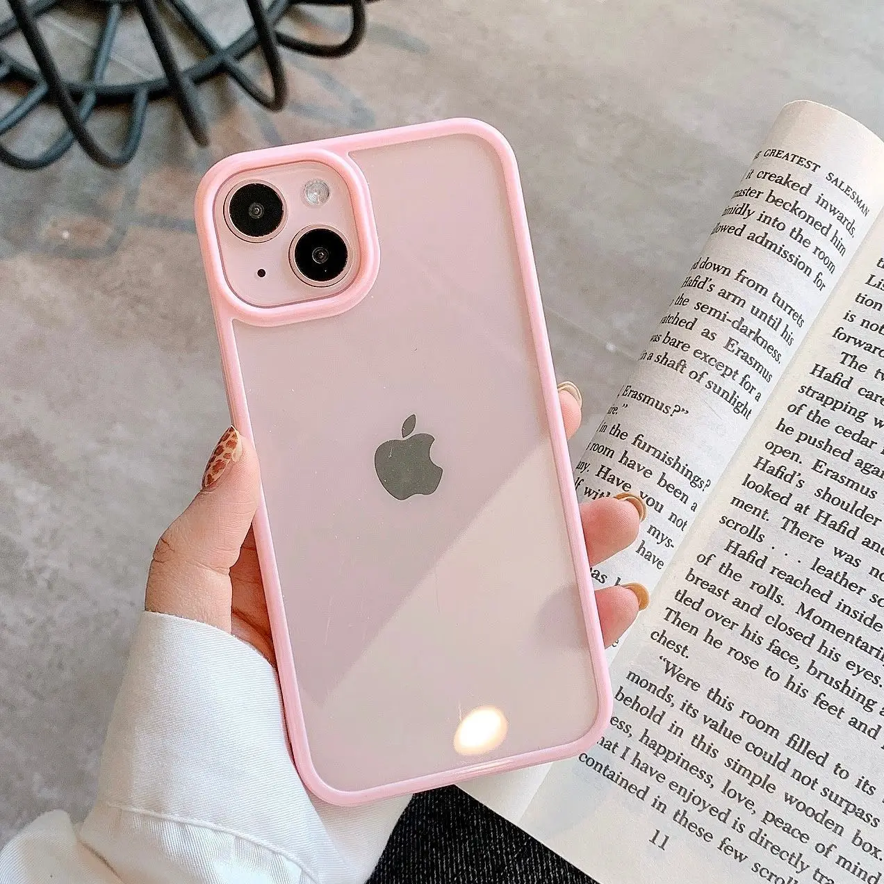 Apple 13Pro Mobile Case Acrylic Two Color Drop Resistant - Image 2