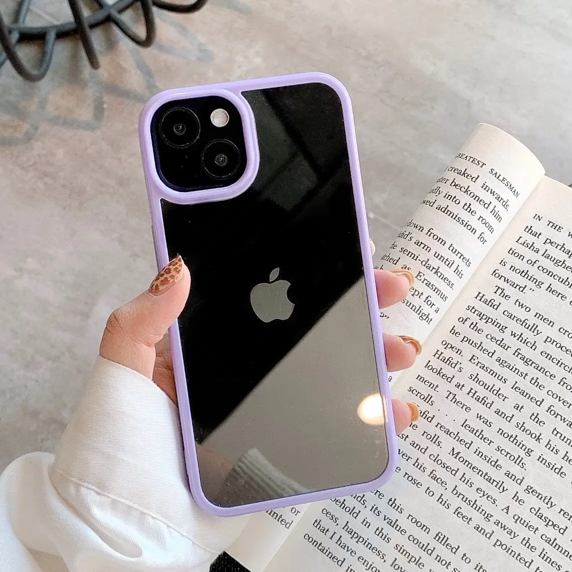 Apple 13Pro Mobile Case Acrylic Two Color Drop Resistant - Image 5