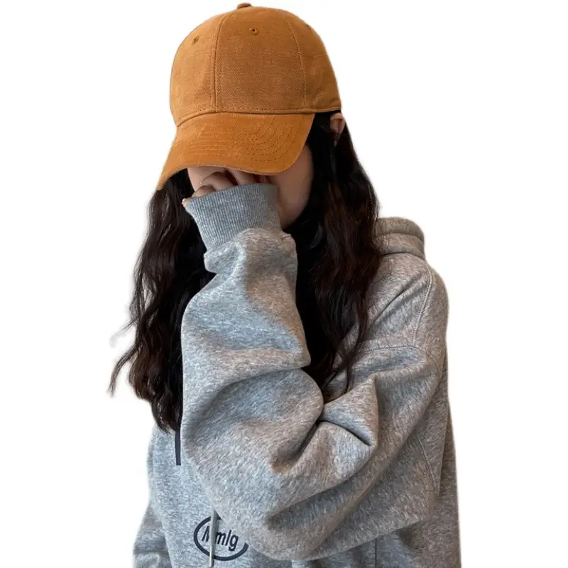 Women Korean Style Black Baseball Cap with Chain Strap - Image 10