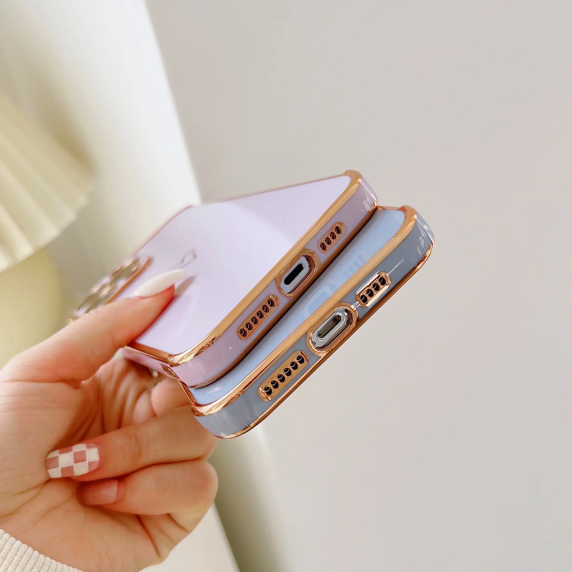 Apple 16Promax Mobile Cover with 6D Gold Plating