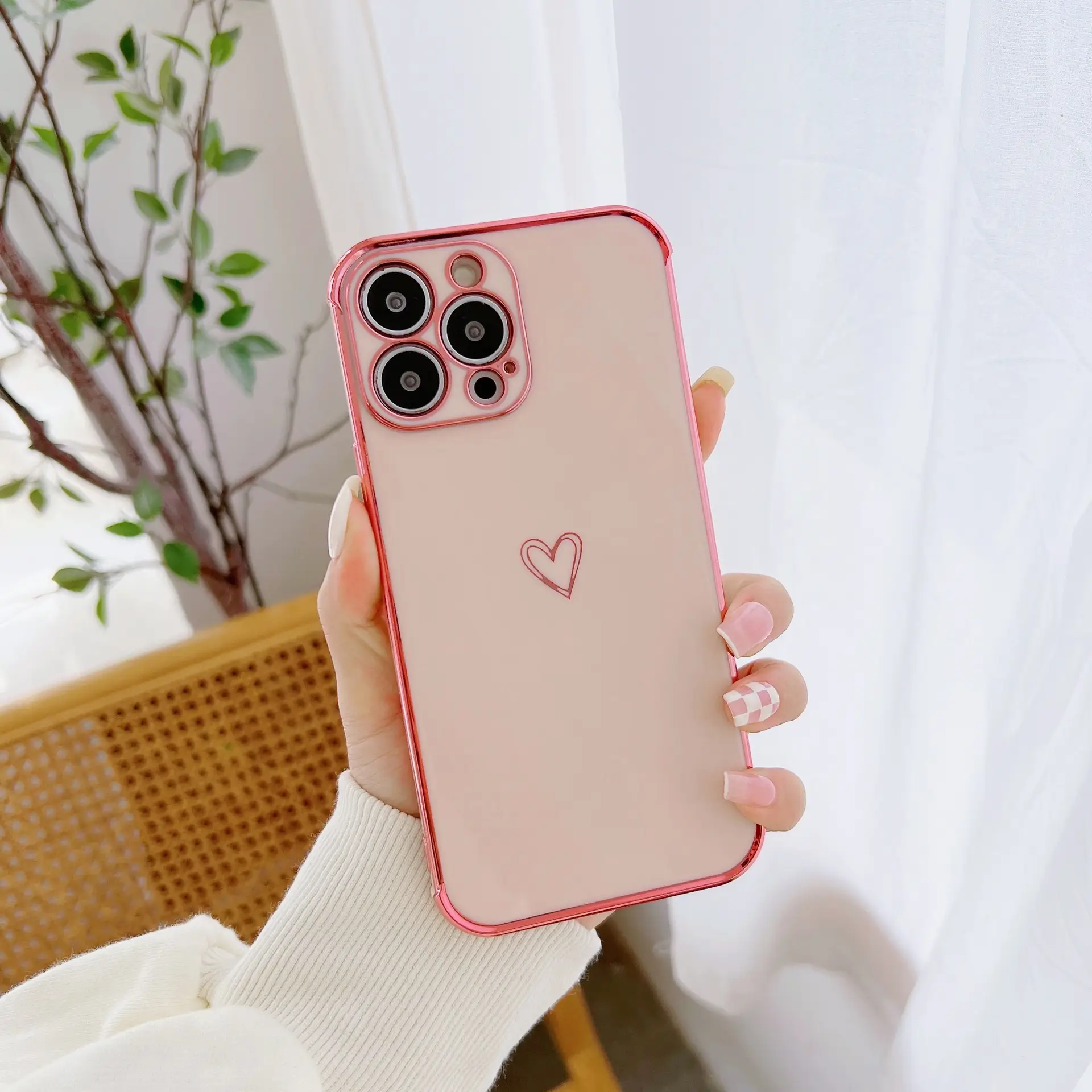 Apple 16Promax Mobile Cover with 6D Gold Plating