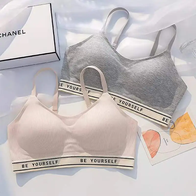 OB005 soft support seamless underwear soft no steel ring comfortable lightweight big bra small bra jelly bar bra