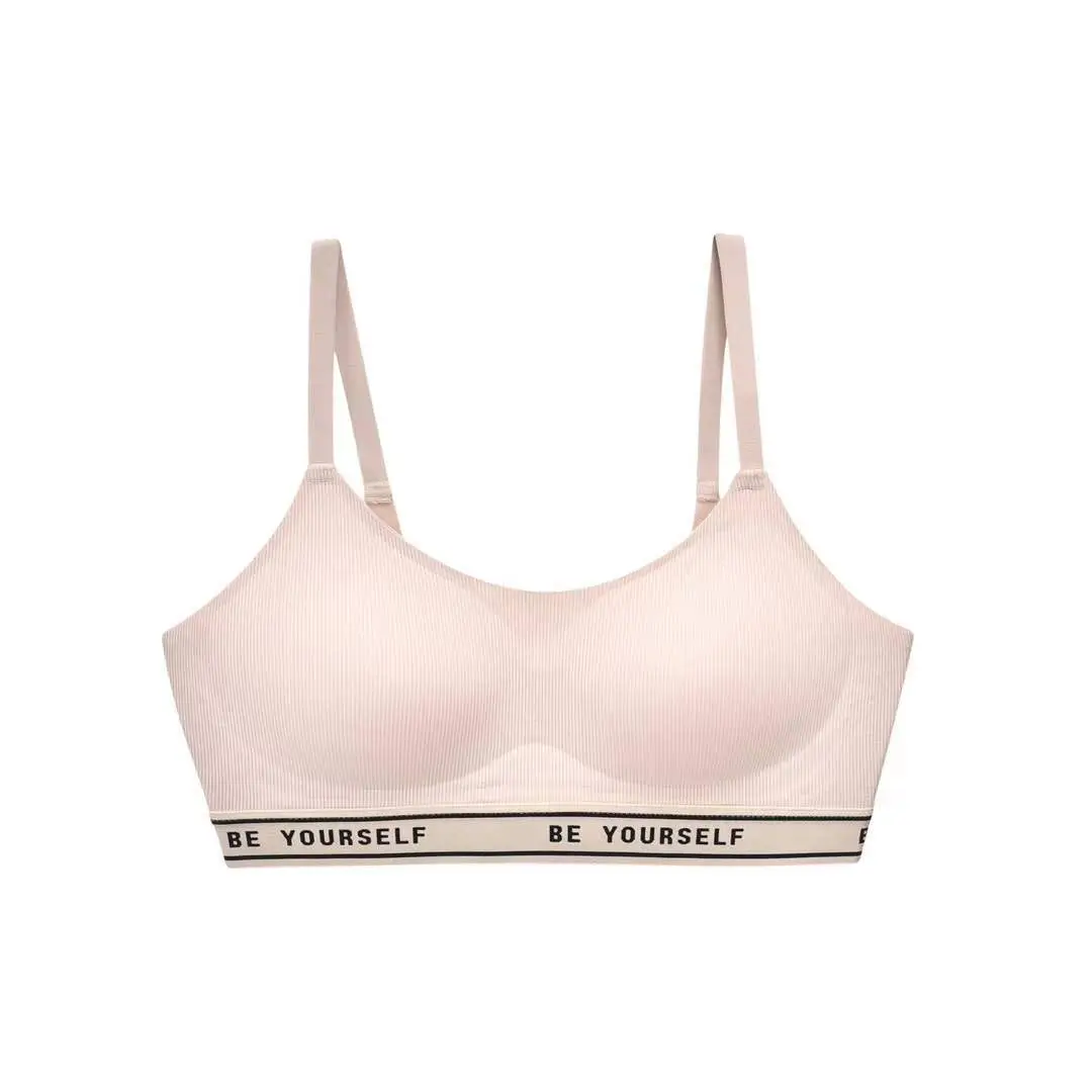 OB005 soft support seamless underwear soft no steel ring comfortable lightweight big bra small bra jelly bar bra